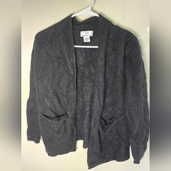 Women's Magaschoni Open Front 100% Cashmere Cardigan, Size Medium - Picture 1 of 4